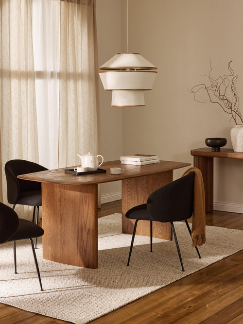 Chandler Oak Wood Dining Table, in various sizes