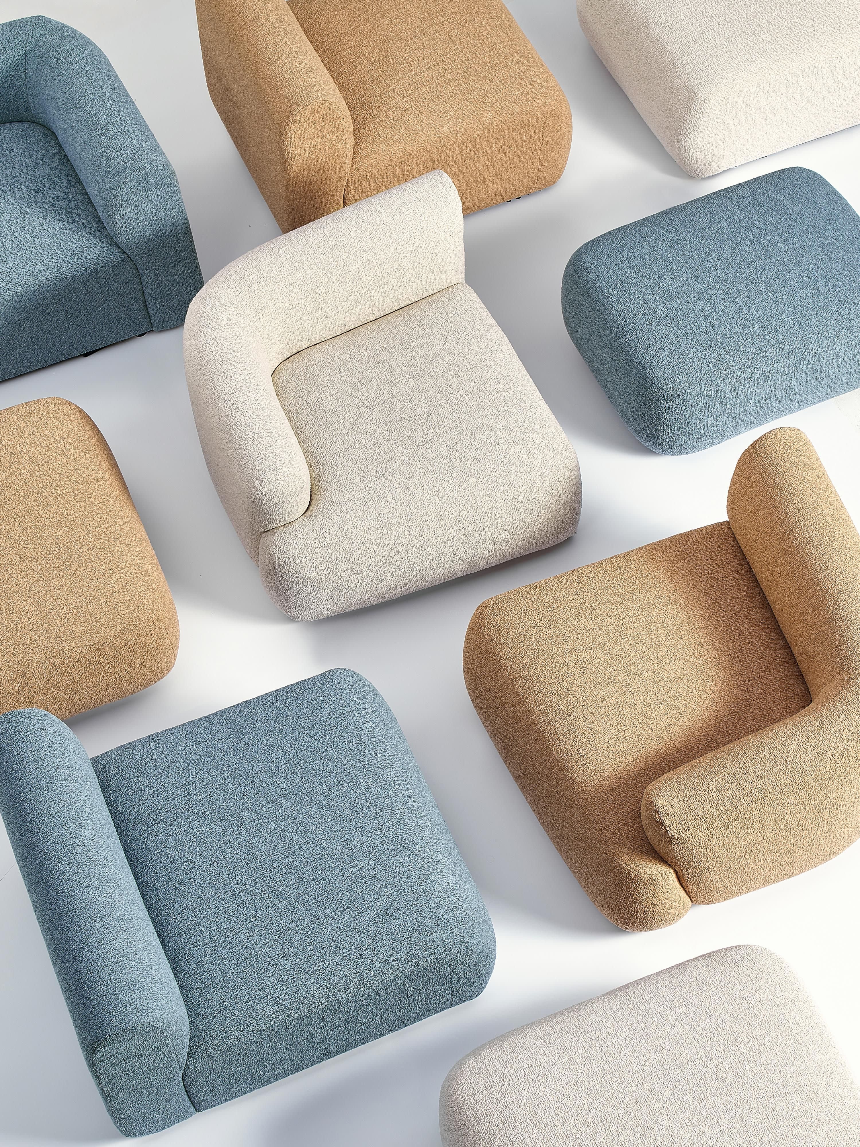 Sofia Bouclé Corner Chaise Module
