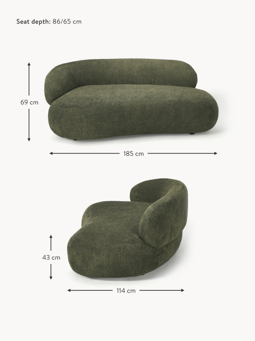 Alba Teddy Bouclé Sofa (2-seater)