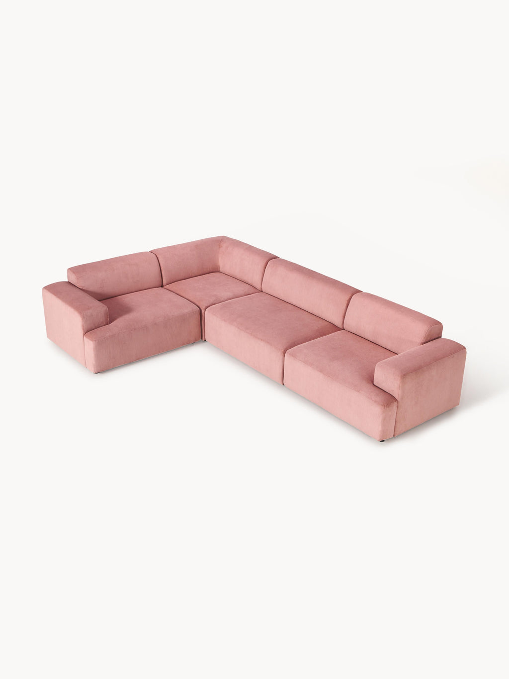 Melva Large Corduroy Corner Sofa (4-seater)
