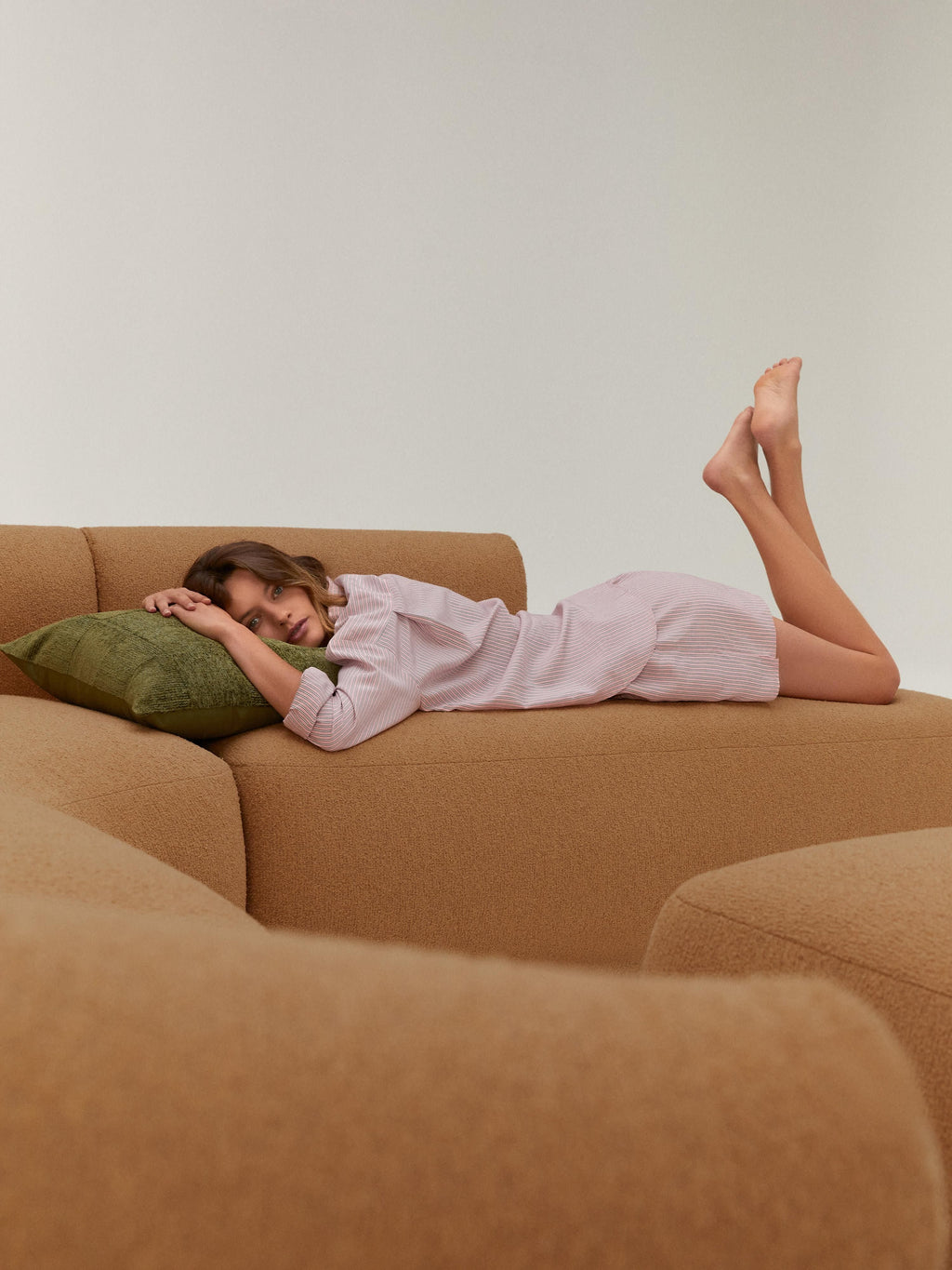 Sofia Modular Bouclé Corner Sofa (4-seater)