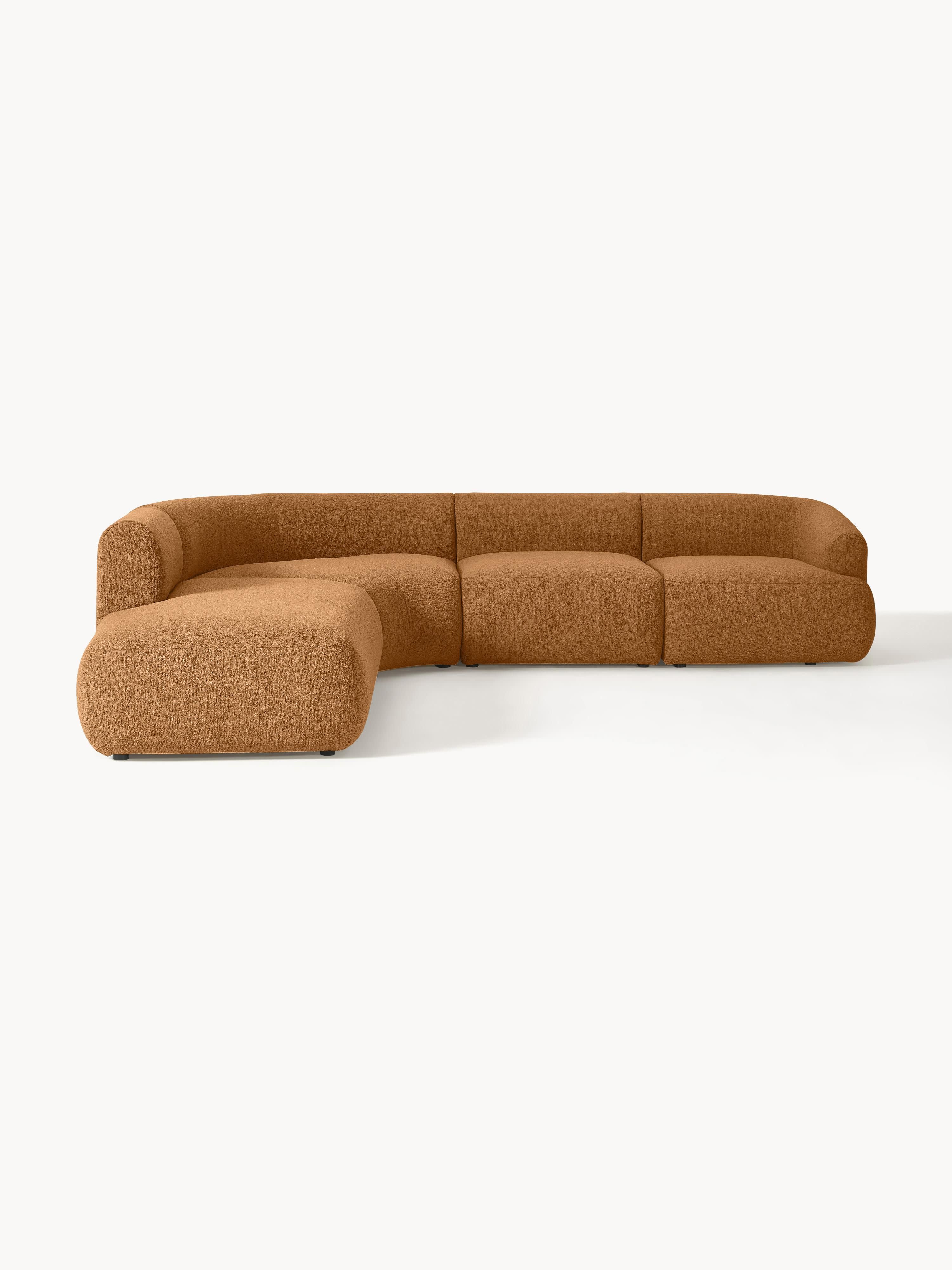 Sofia Modular Bouclé Corner Sofa (4-seater)