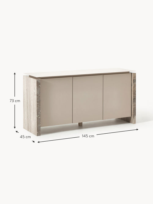 Bruce Marble and Metal Sideboard