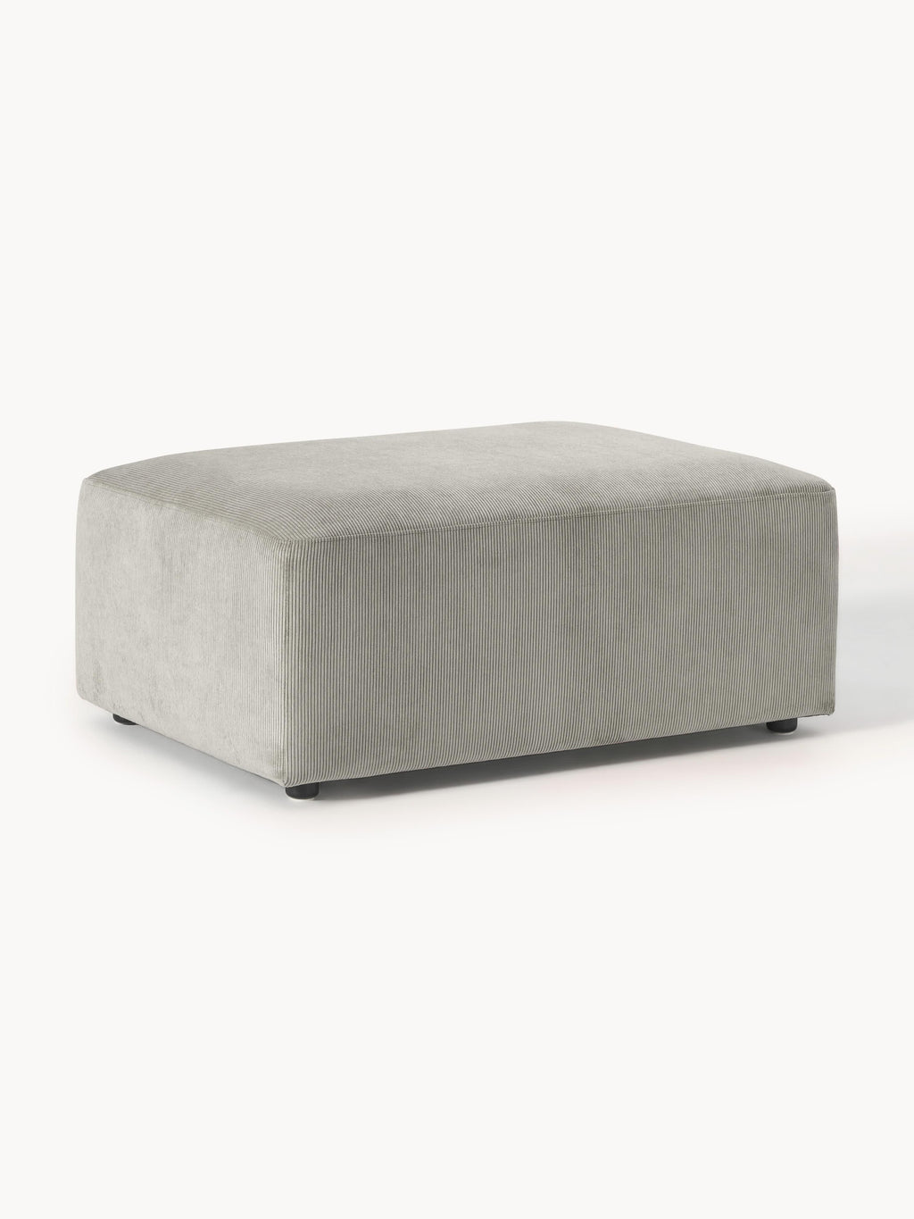Gallery image 1 - Corduroy Ottoman Melva, W 99 x D 72 cm