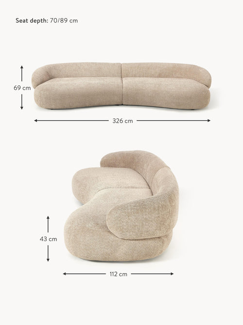 Alba Teddy Bouclé Sofa (4-seater)