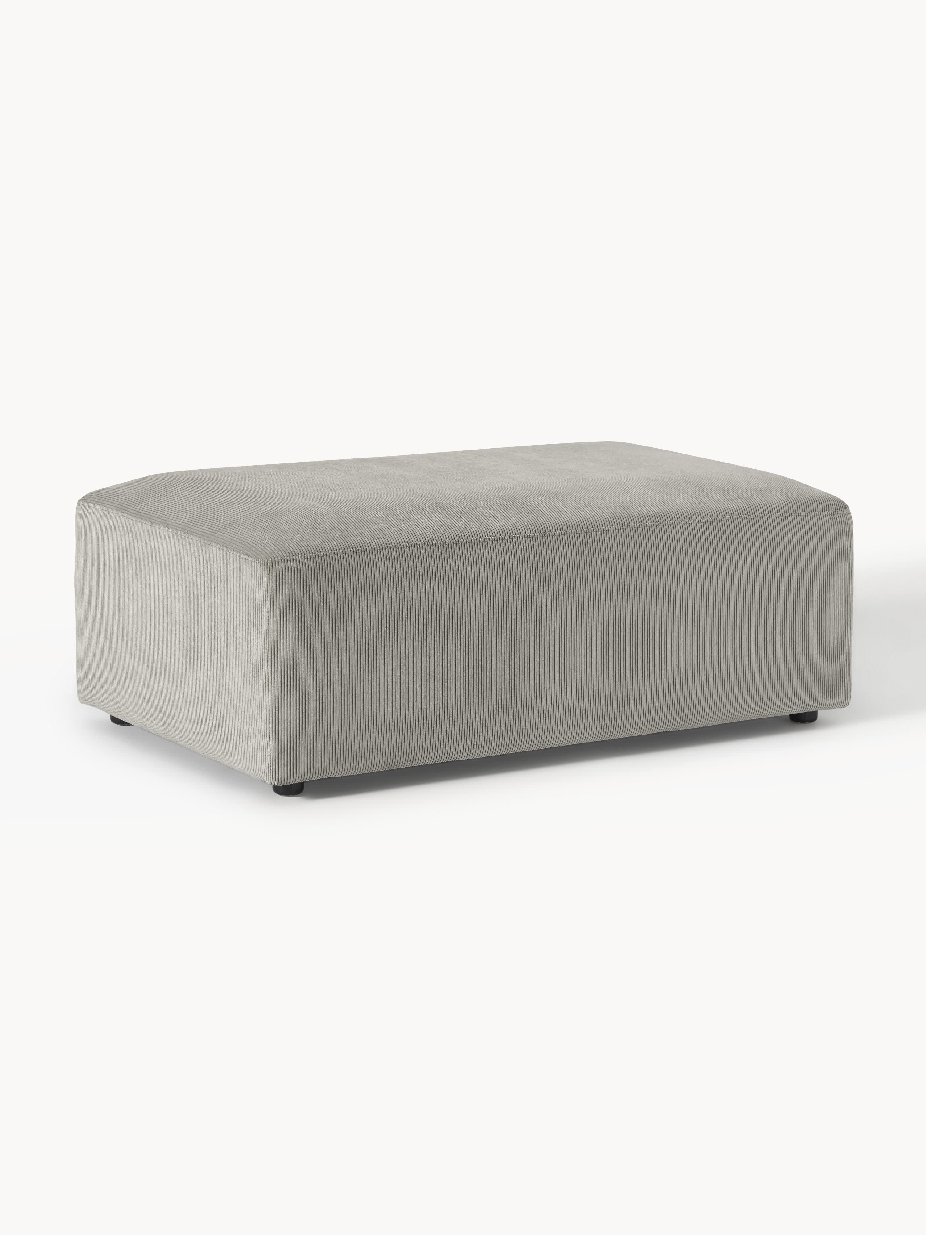 Gallery image 1 - Corduroy XL Ottoman Melva, W 116 x D 72 cm