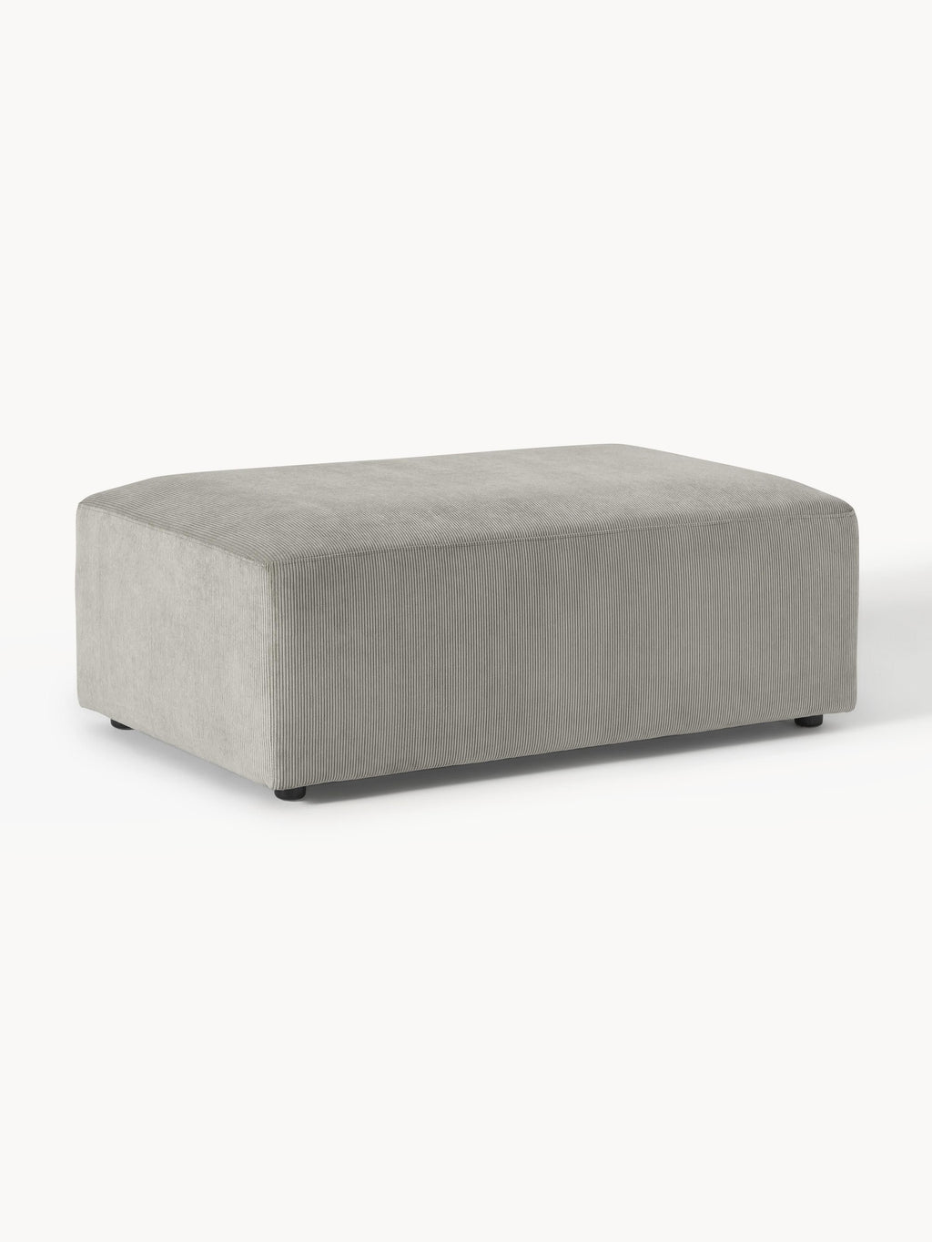Melva Corduroy XL Ottoman, W 116 x D 72 cm