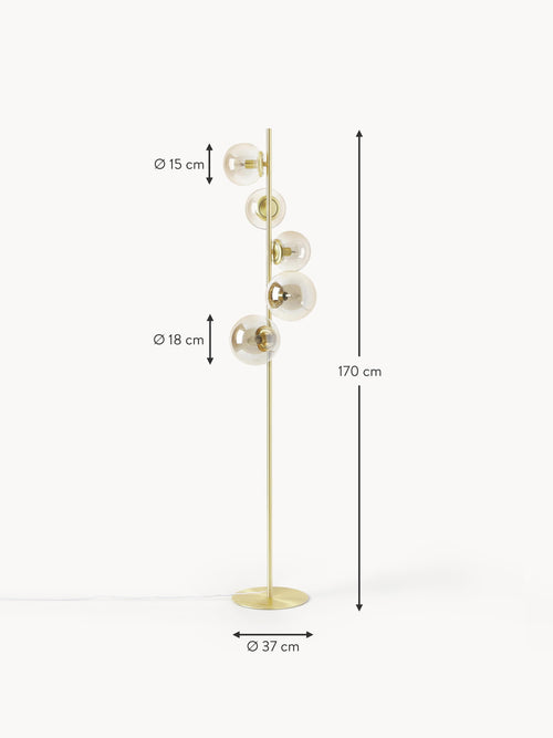 Casey Glass Floor Lamp