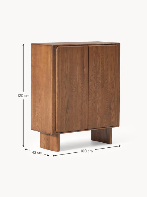 Chandler Oak Wood Highboard