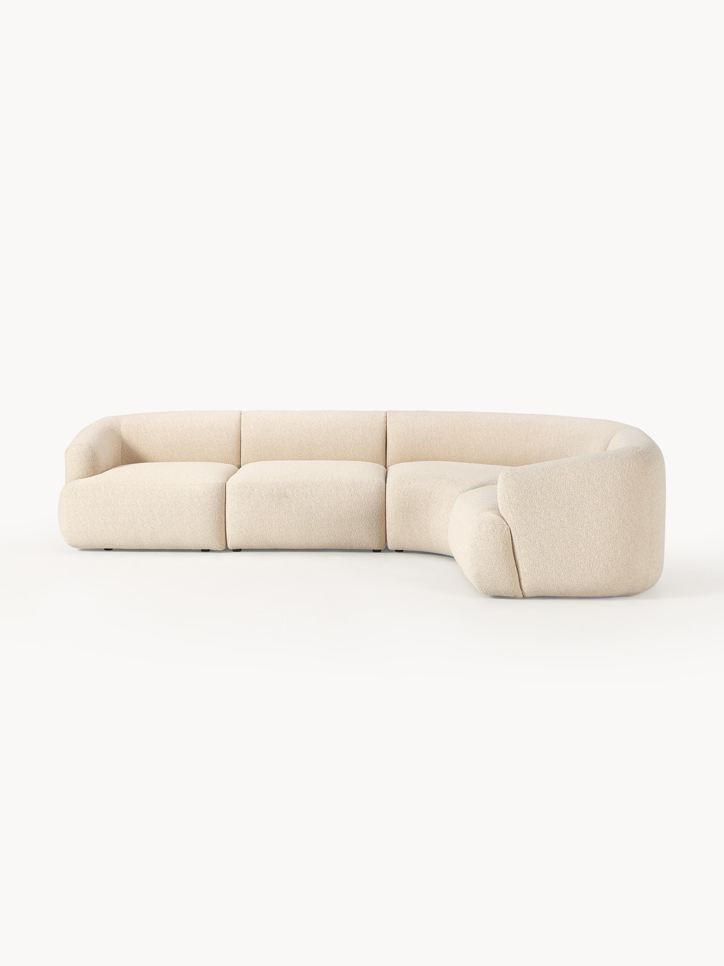 Sofia Modular Bouclé Corner Sofa (4-seater)