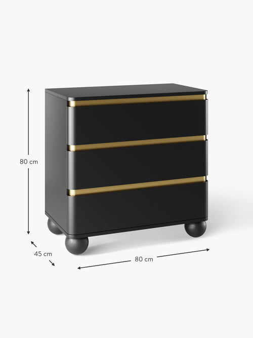 Bumba Chest of Drawers with Ball Feet