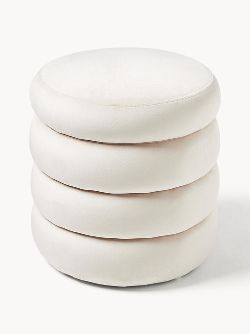 Alto Velvet Upholstered Stool with Storage Space