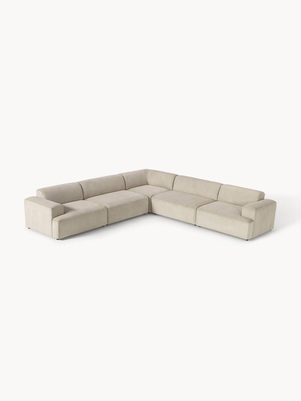 Melva Corduroy Corner Sofa (4-seater)