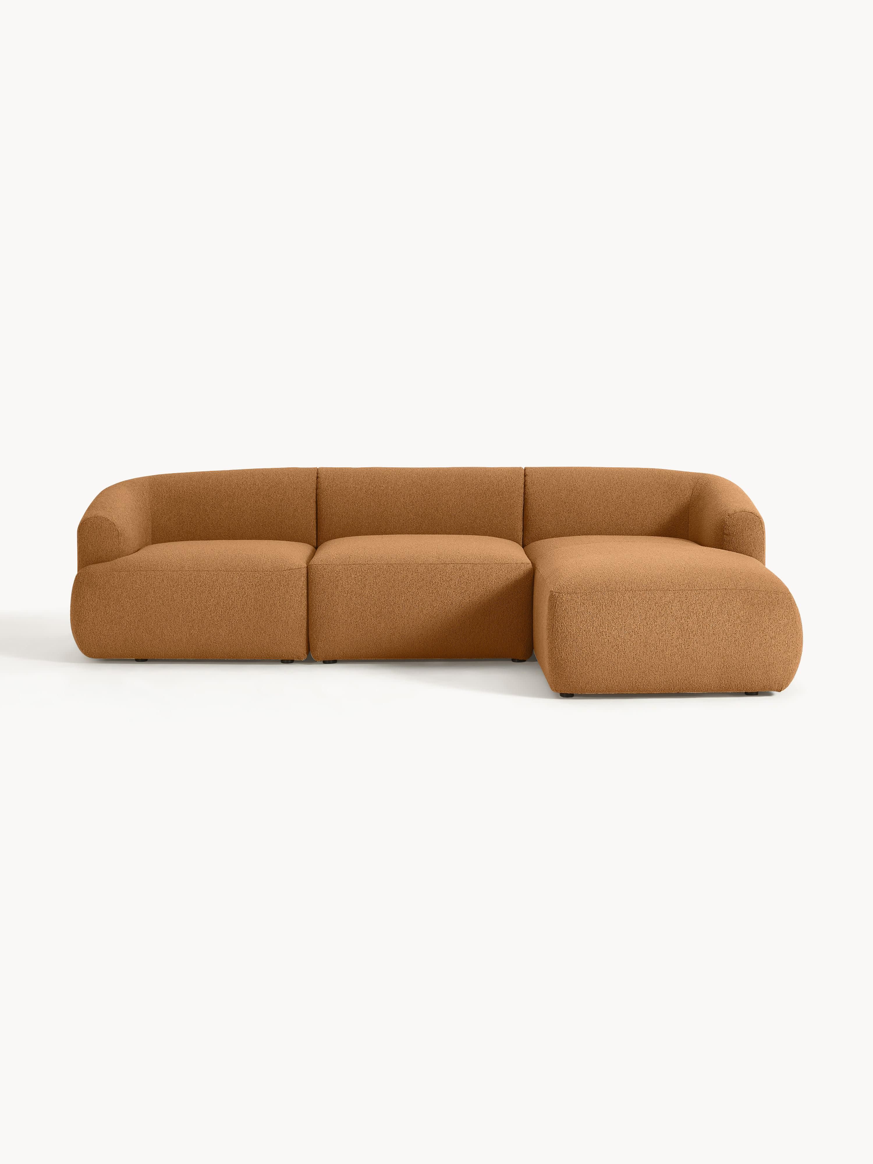Sofia Modular Bouclé Corner Sofa (4-seater)