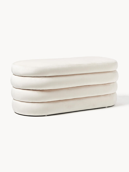 Gallery image 1 - Velvet Upholstered Bench Alto with Storage Space