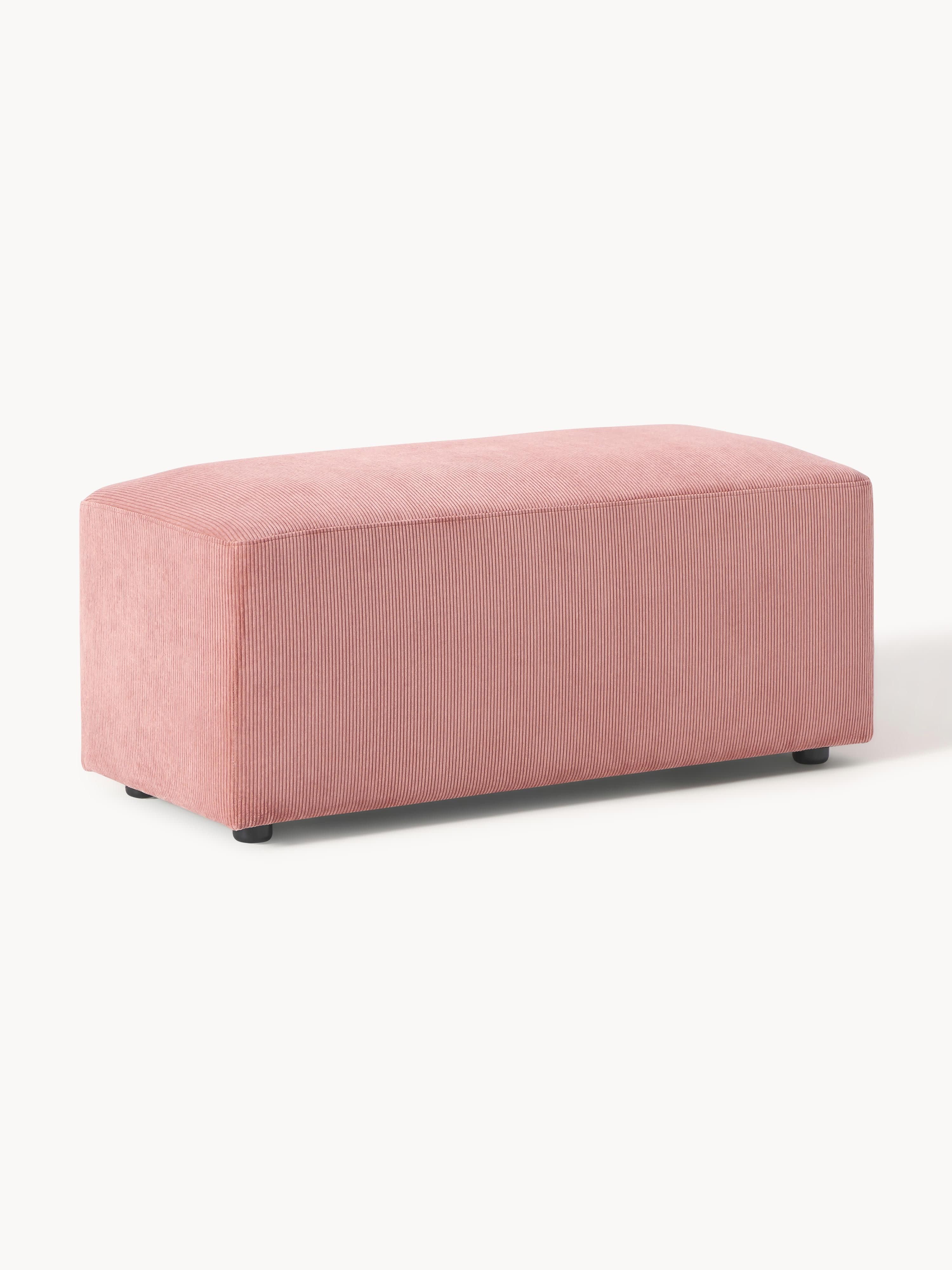 Melva Corduroy Ottoman, W 99 x D 42 cm