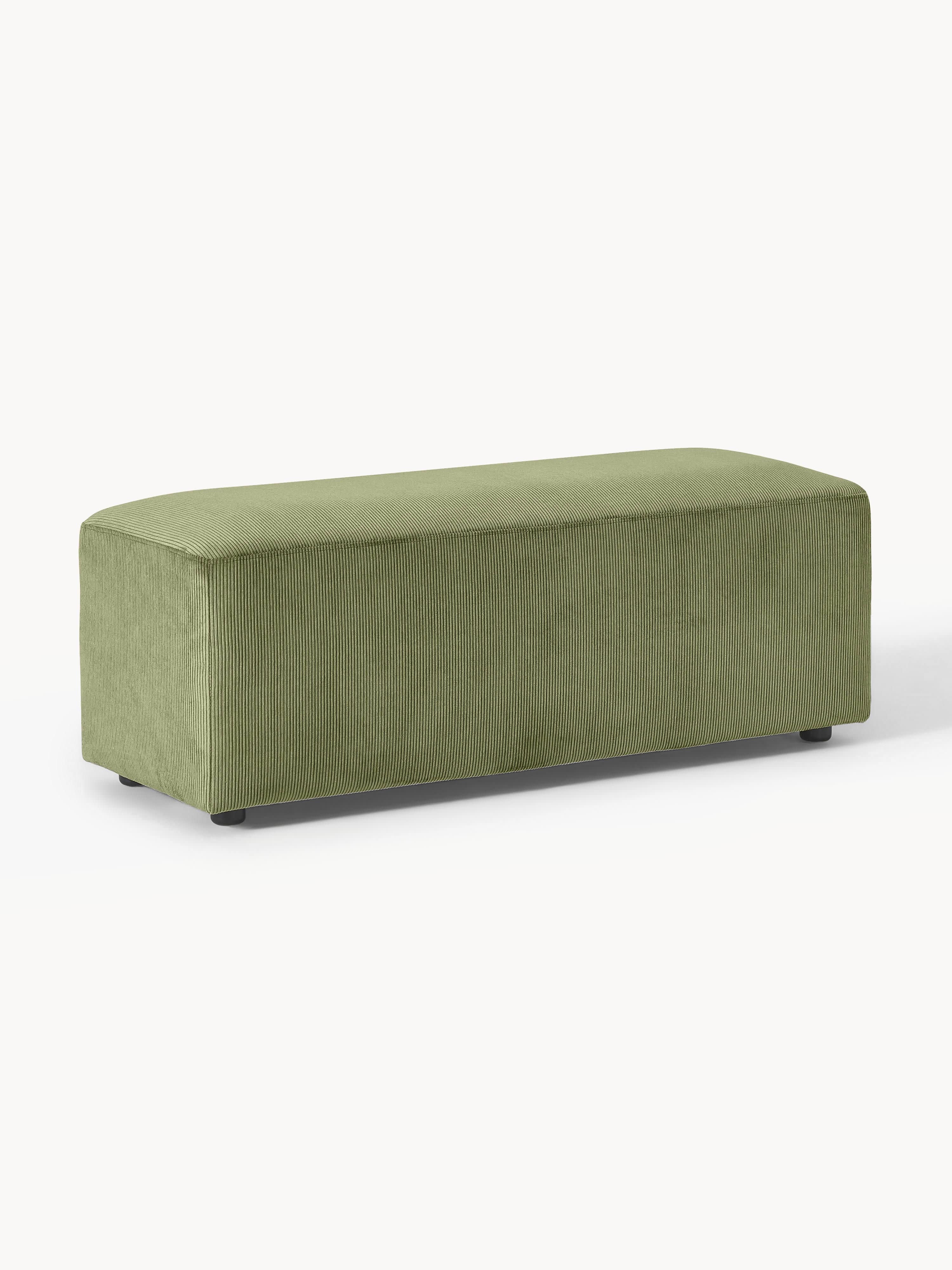 Gallery image 1 - XL Corduroy Ottoman Melva, W 116 x D 42 cm