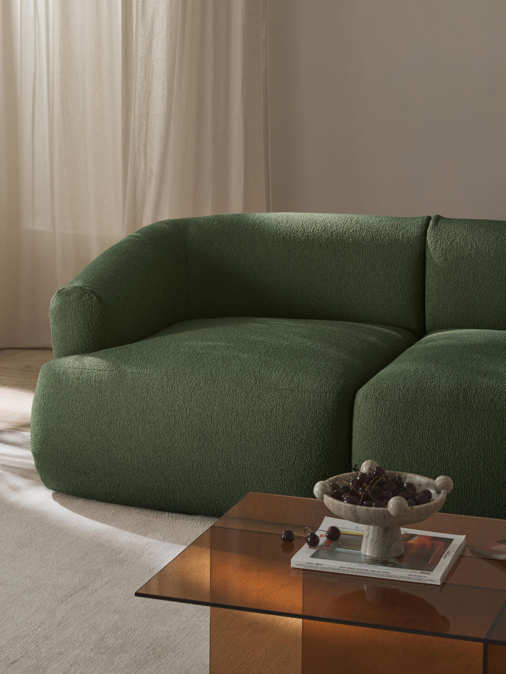 Sofia Modular Bouclé Sofa (2-seater)