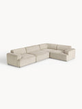 Gallery image 1 - Large Corduroy Corner Sofa Melva (4-seater)