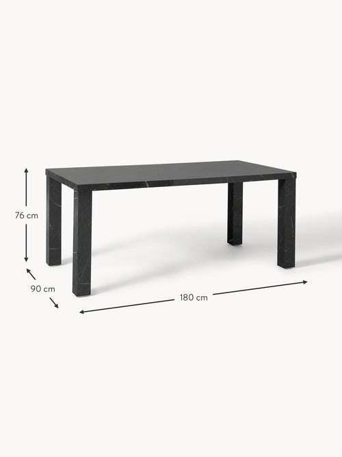 Carl Marble Effect Dining Table, 180 X 90 cm