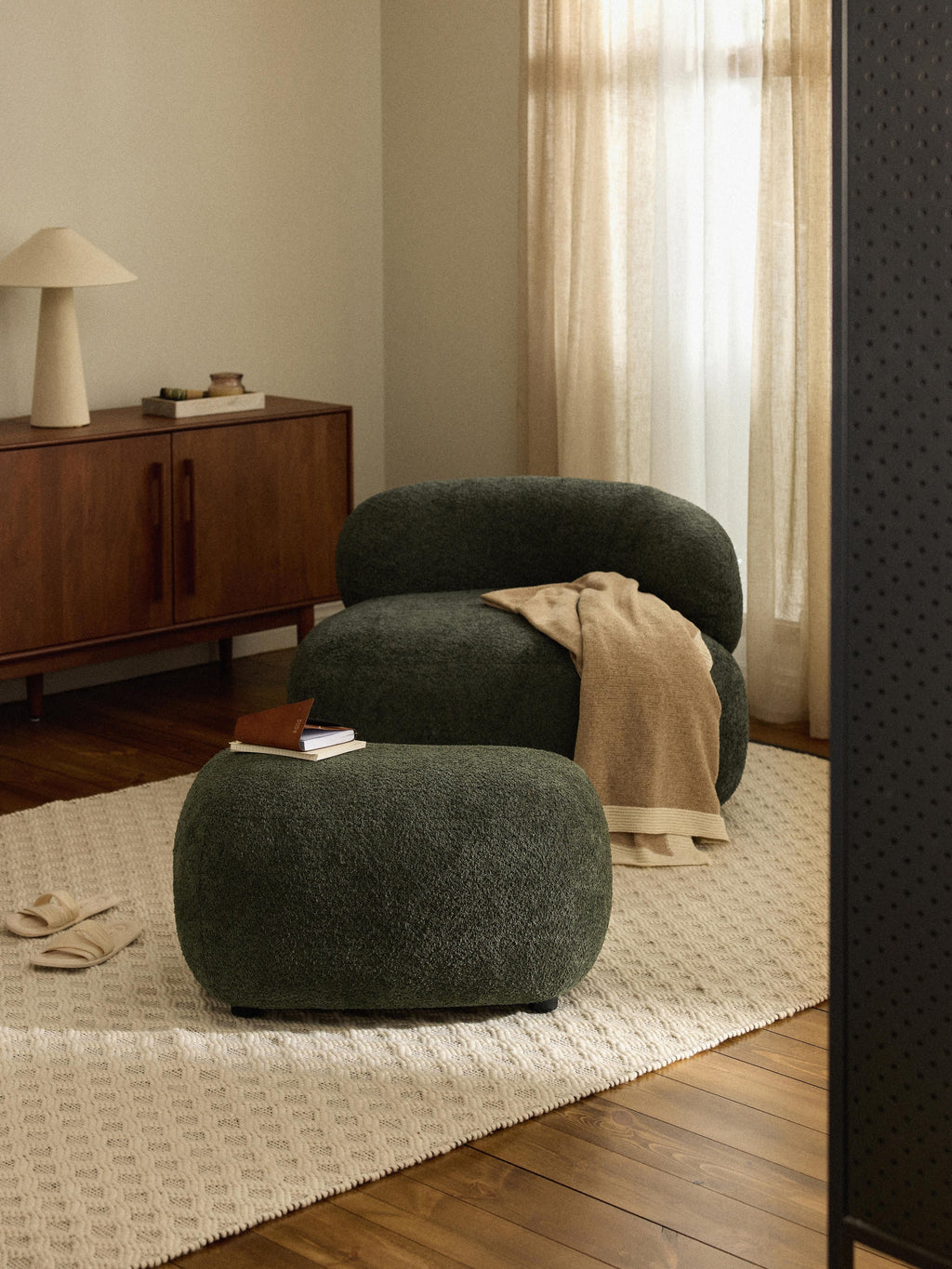 Alba Teddy Bouclé Lounge Chair