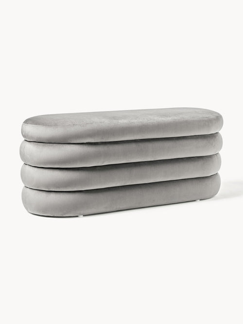 Gallery image 1 - Velvet Upholstered Bench Alto with Storage Space