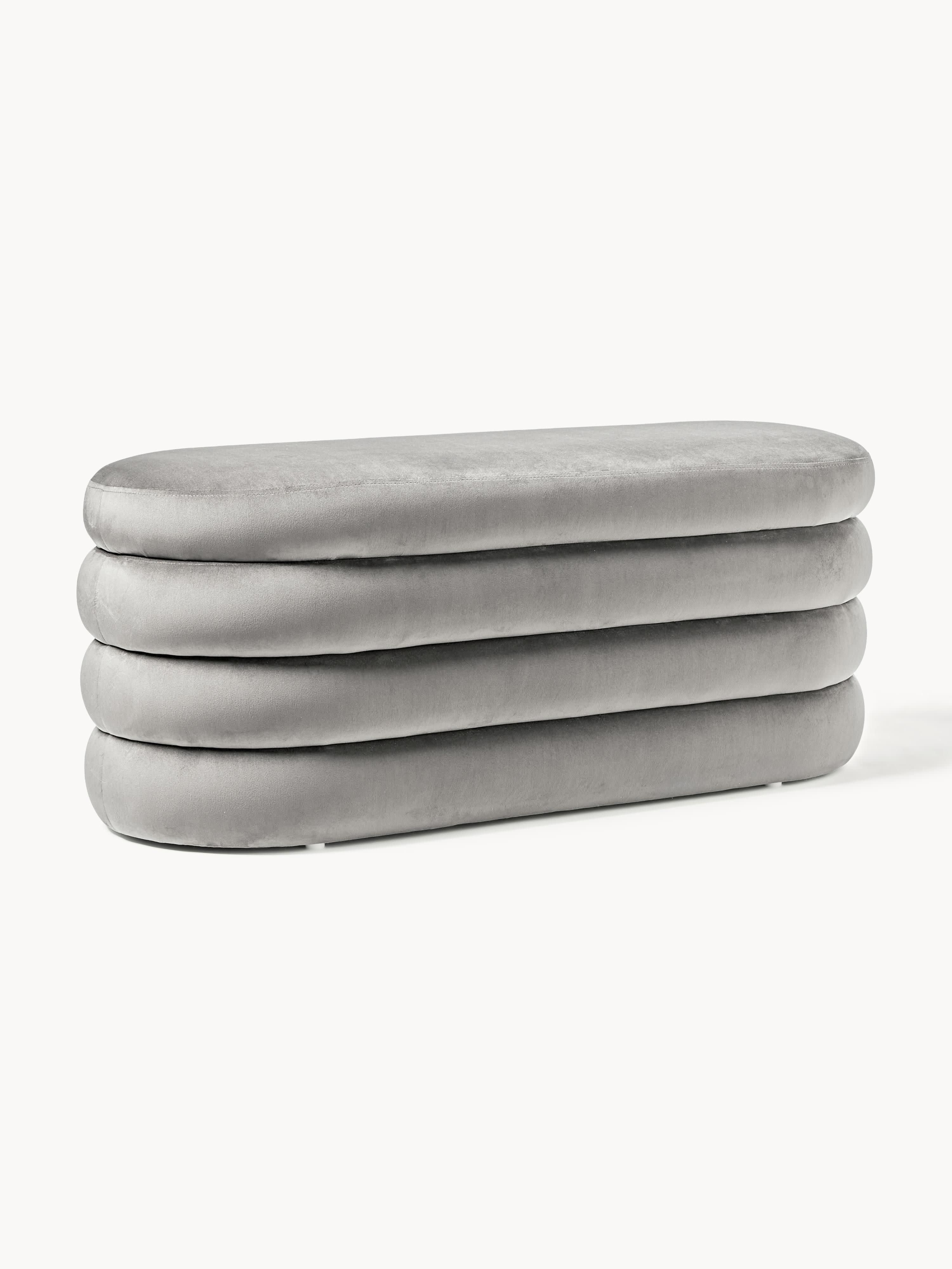 Alto Velvet Upholstered Bench with Storage Space