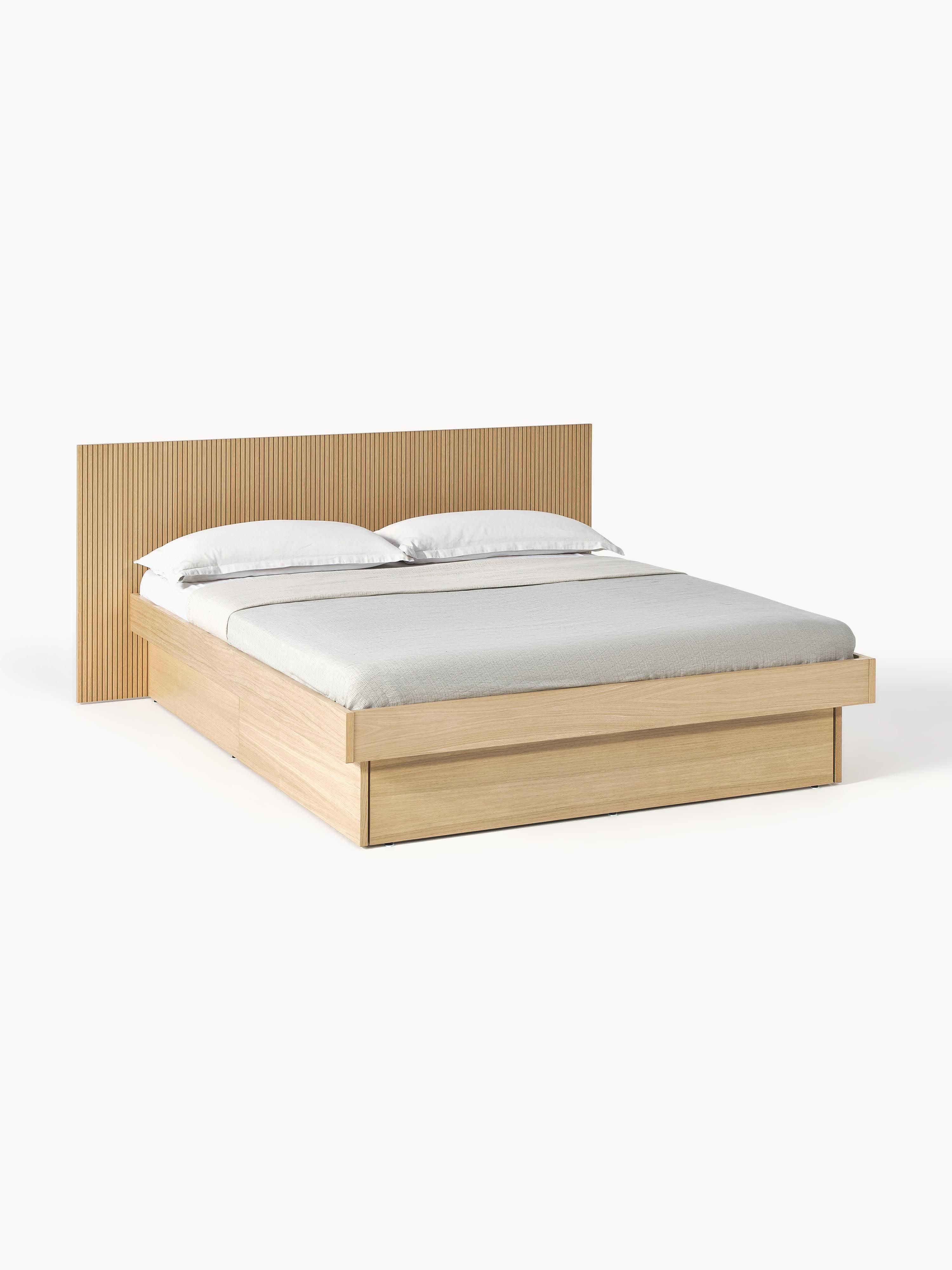 Sato Wooden Bed with Drawers and Headboard
