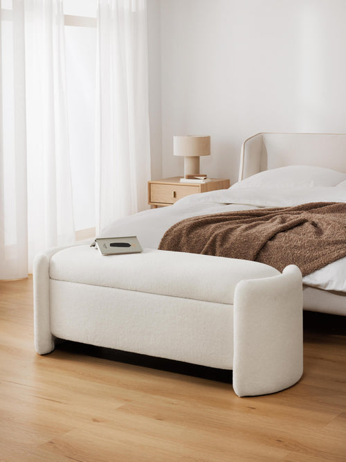 Benji Teddy Upholstered Bench with Storage Space