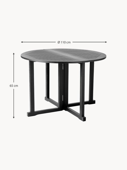 Butterfly Round Folding Garden Table, Ø 110 cm