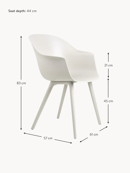 Bat Garden Dining Chair with Armrests