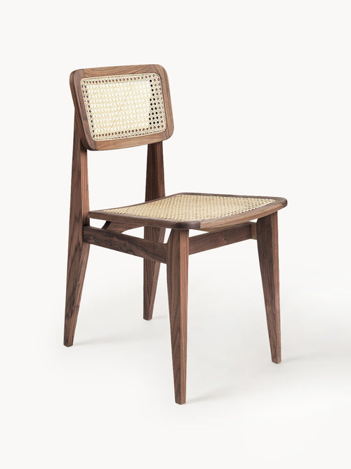 Gallery image 1 - Walnut Wood Dining Chair C-Chair with Viennese Wickerwork