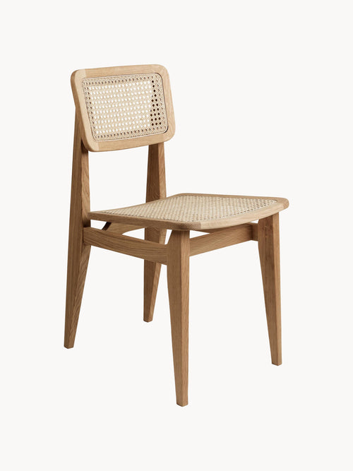 Gallery image 1 - Oak Wood Dining Chair C-Chair with Viennese Wickerwork