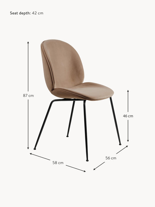 Beetle Velvet Dining Chair