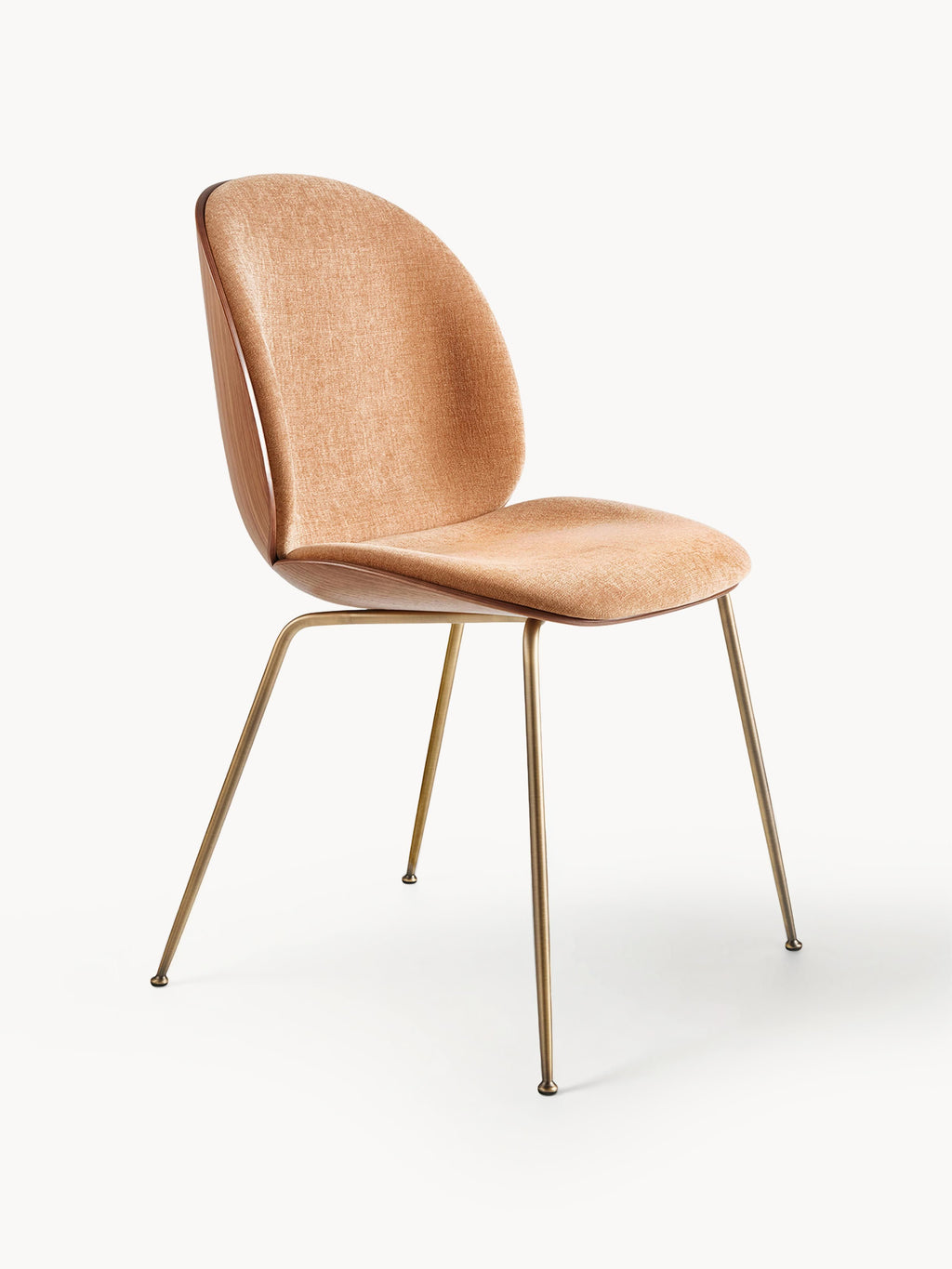 Beetle Upholstered Chair with Seat Shell