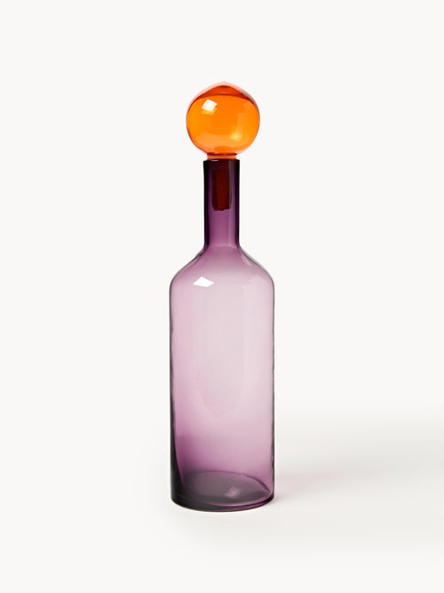 Bubbles Mouth-Blown Decorative Bottles, Set of 4