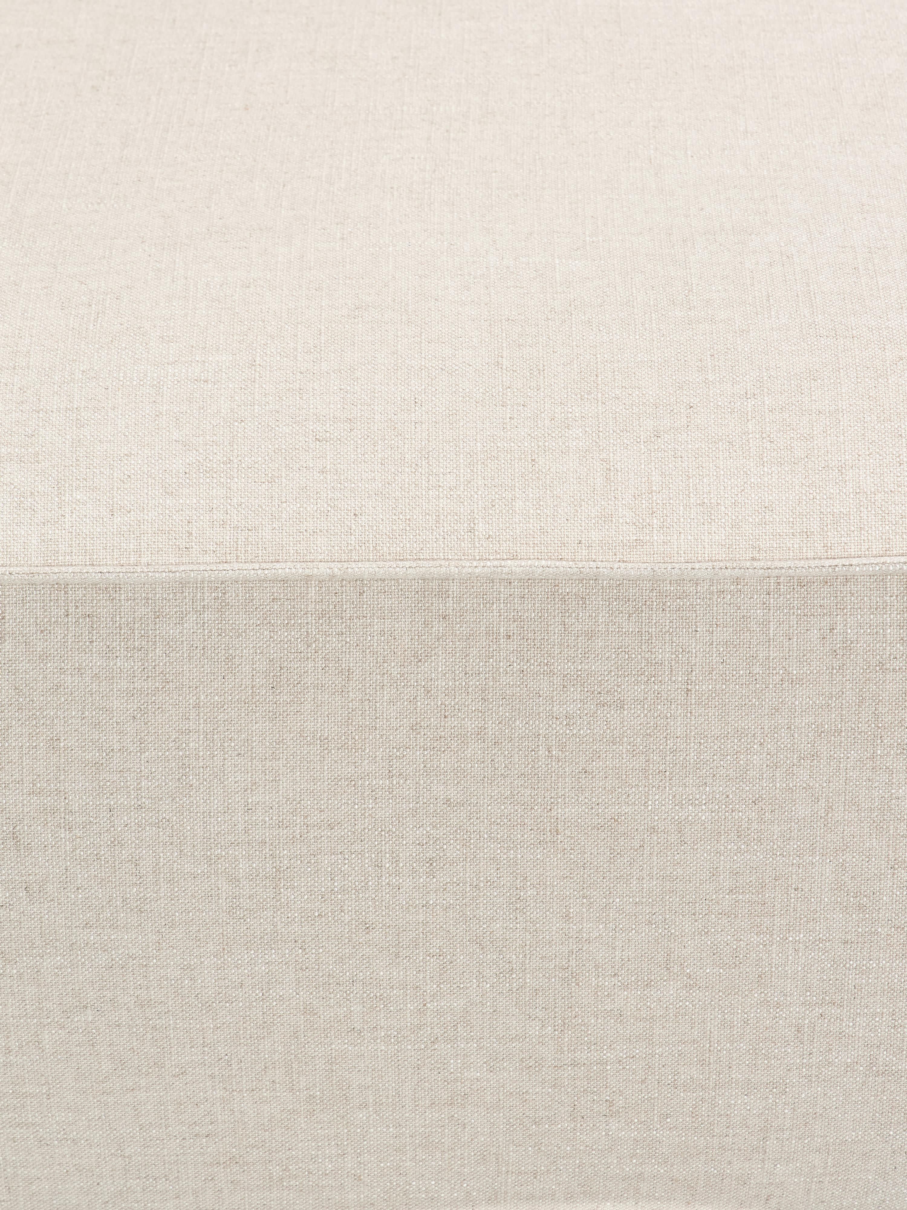 Lennon XL Linen Blend Modular Ottoman