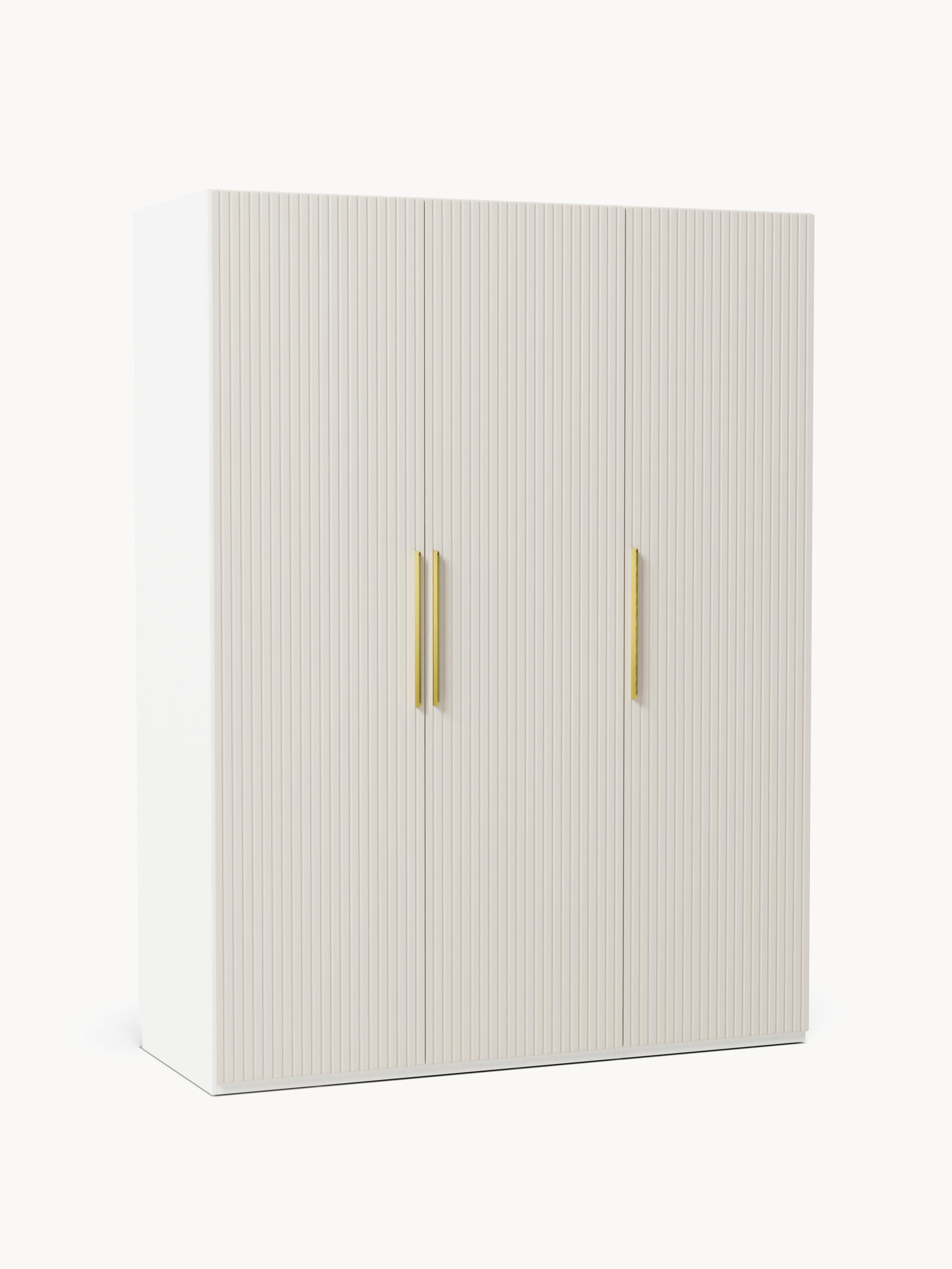 Simone Modular Revolving Door Wardrobe, 150 cm Wide, in various sizes