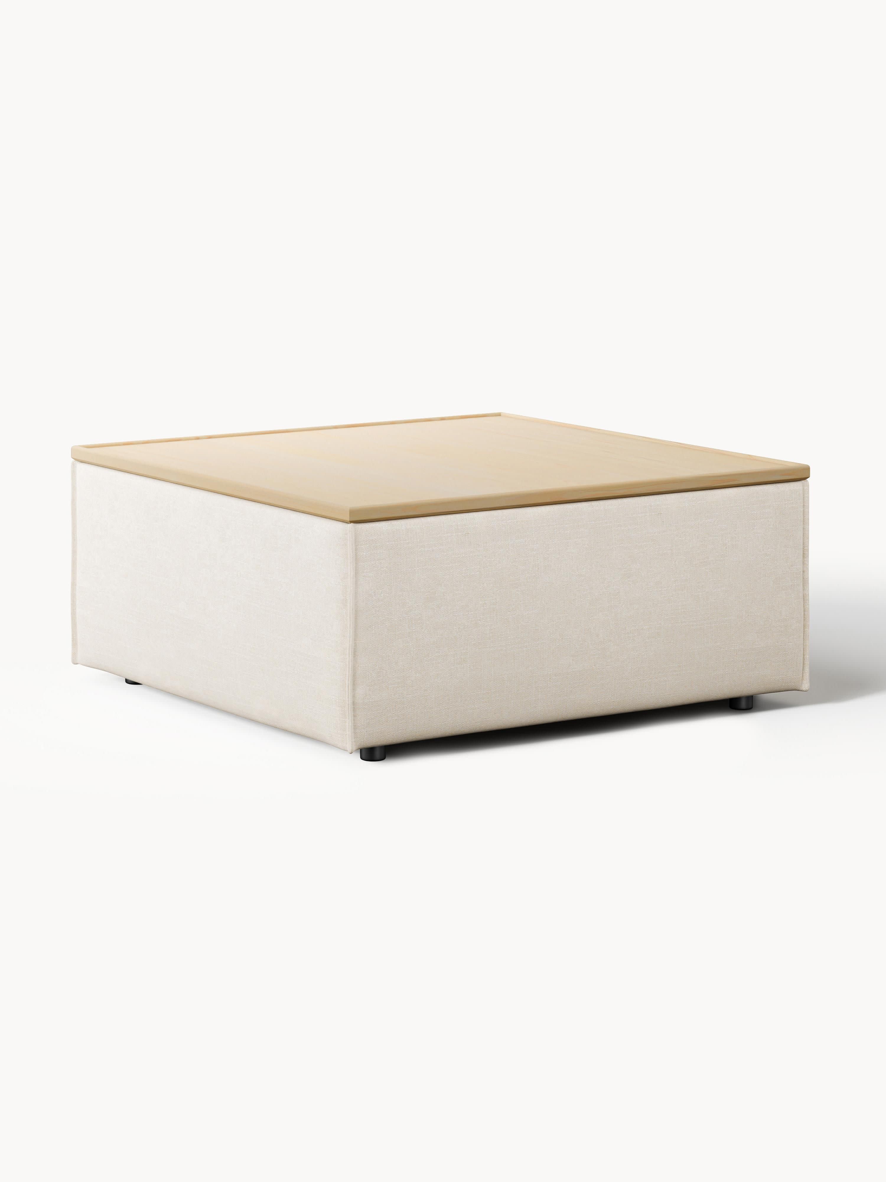 Gallery image 1 - Linen Blend Ottoman Lennon with Storage