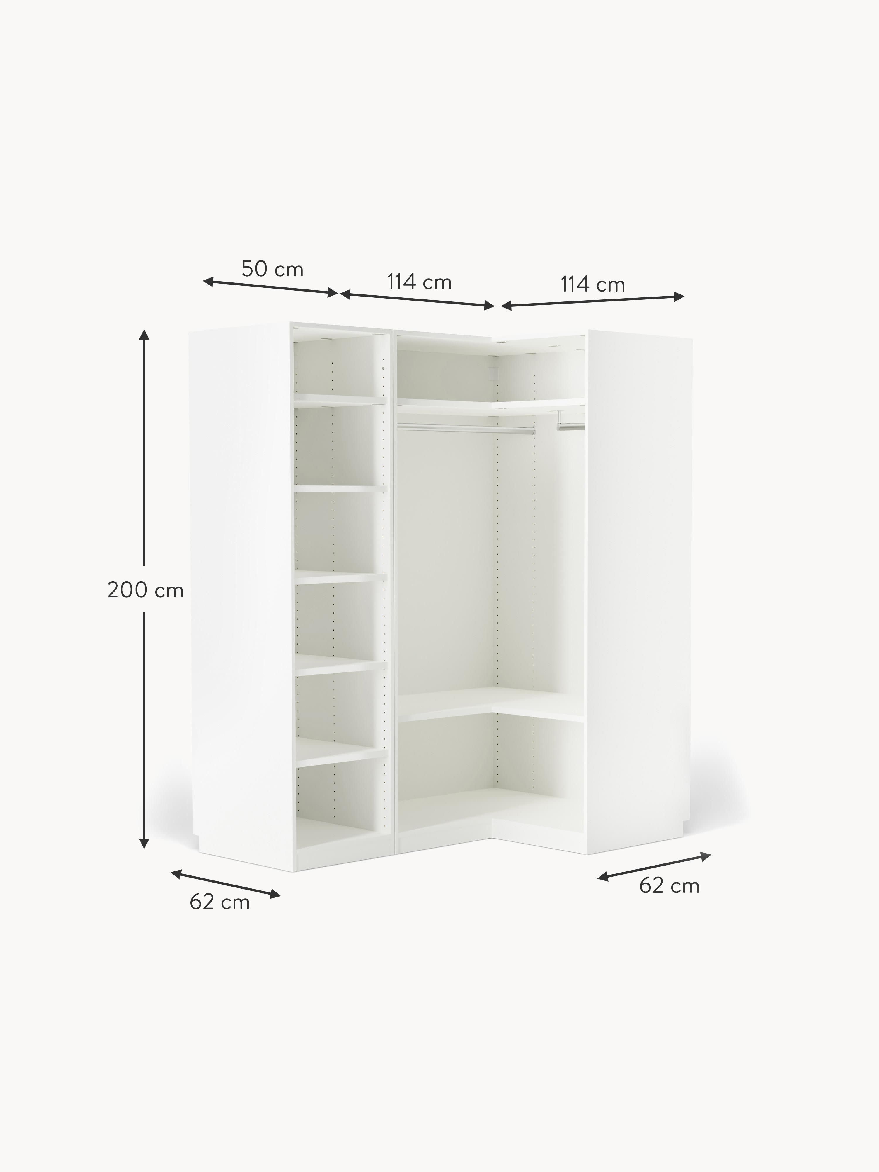 Simone Modular Corner Wardrobe, 165 cm Wide, in various sizes