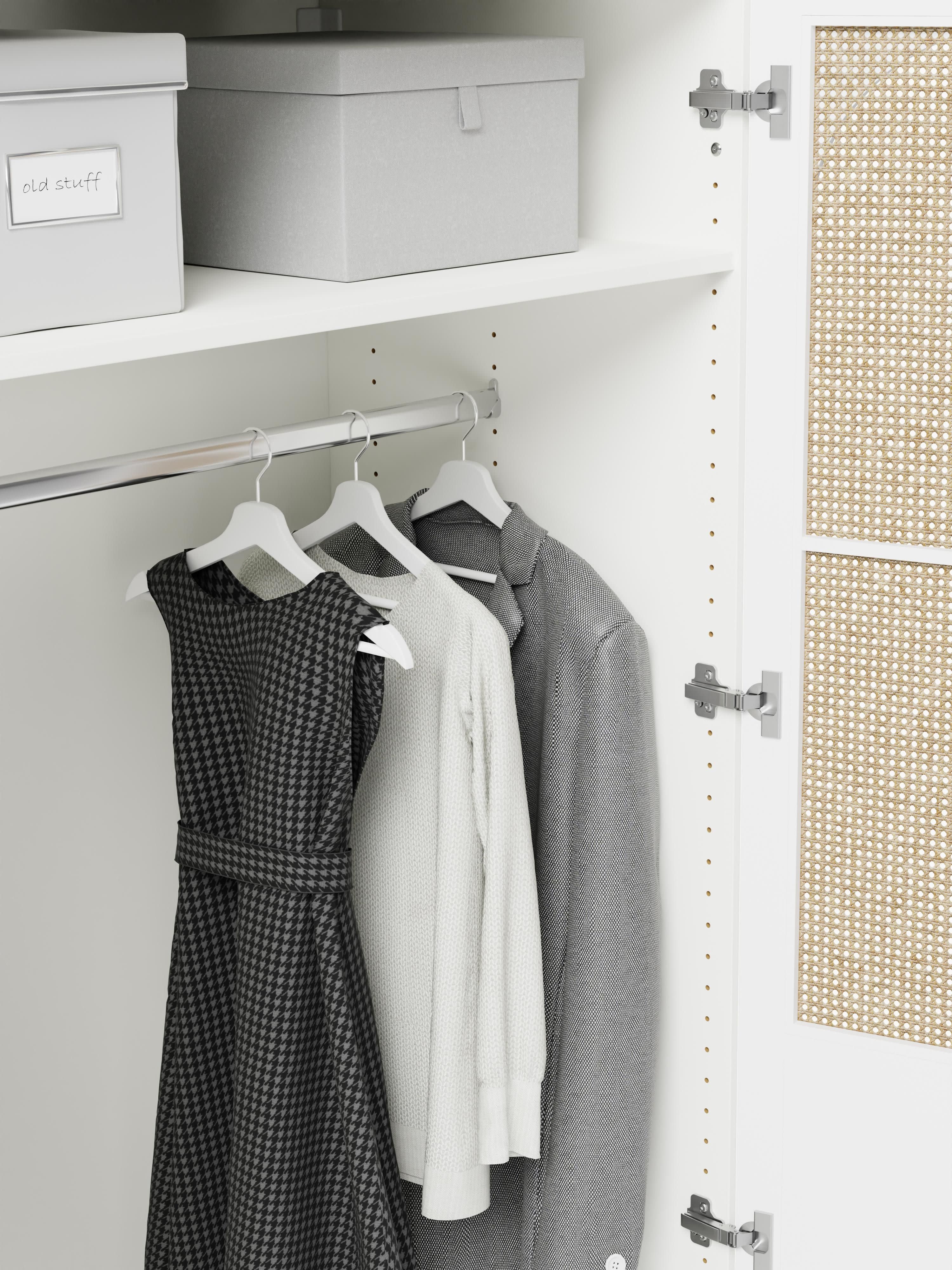 Jeanne Modular Hinged Door Wardrobe, 200 cm Wide, in various sizes