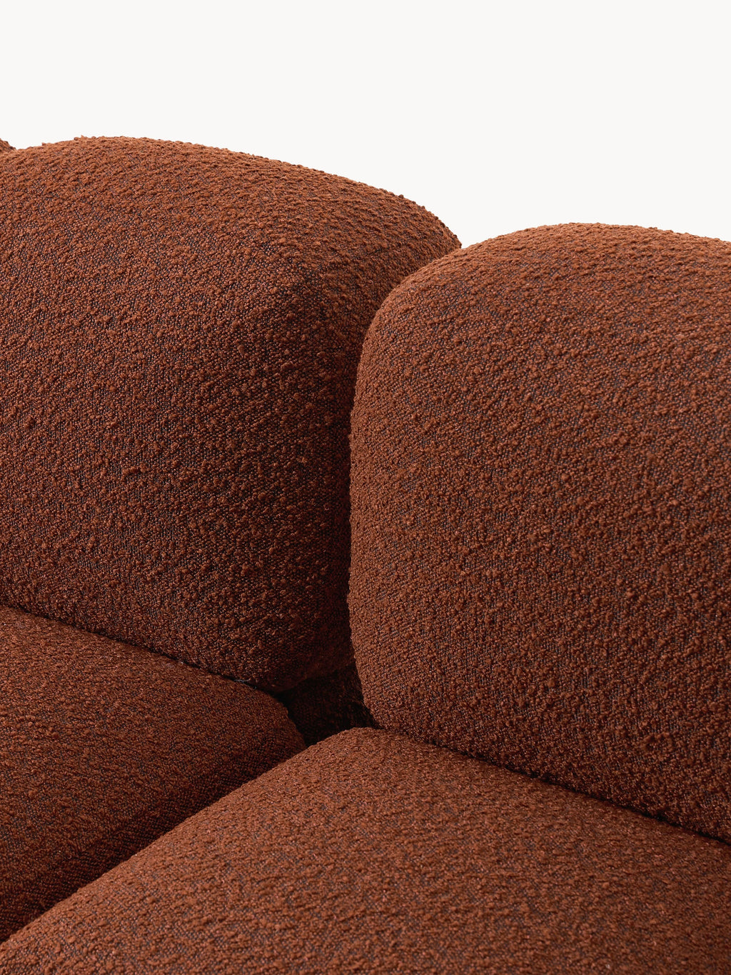 Tayla Bouclé Modular Sofa (4-seater) with Ottoman (left/right)