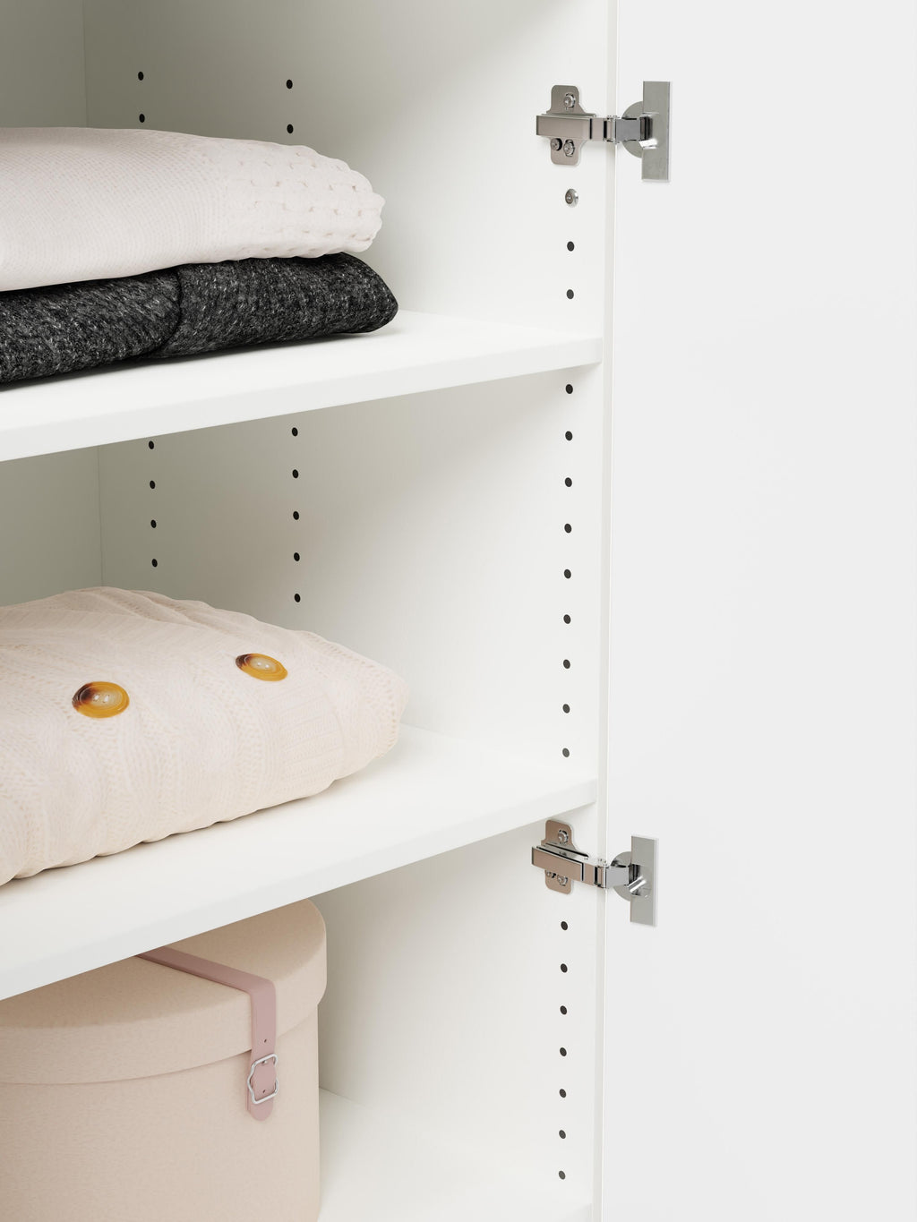 Leon Modular Hinged Door Wardrobe, 300 cm Wide, in various sizes