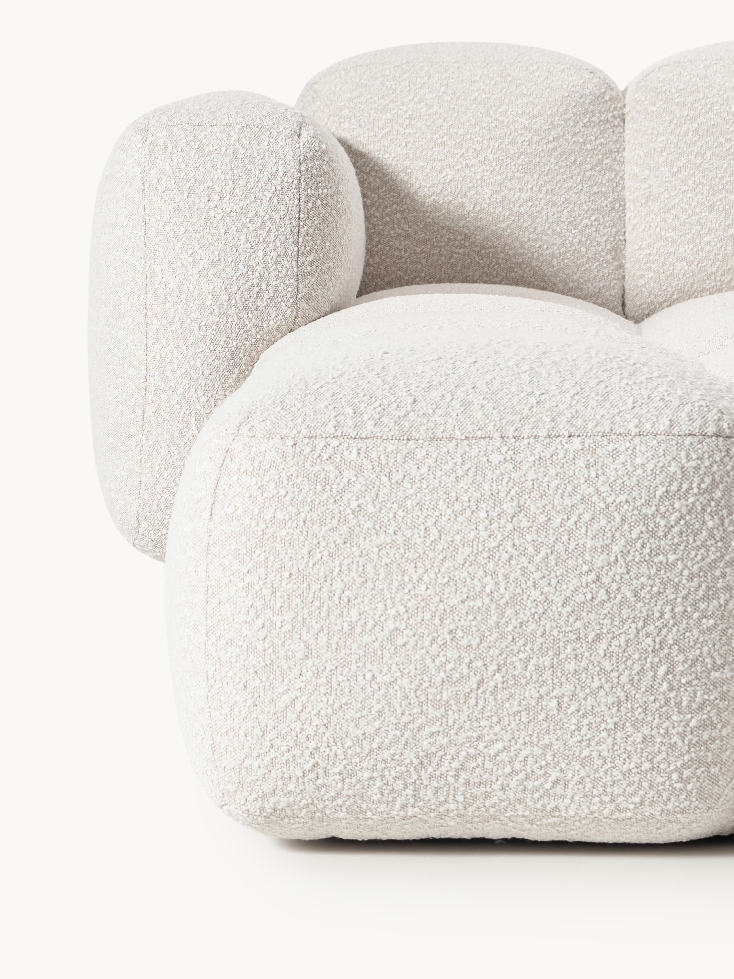Tayla Bouclé Modular Sofa (4-seater) with Ottoman (left/right)