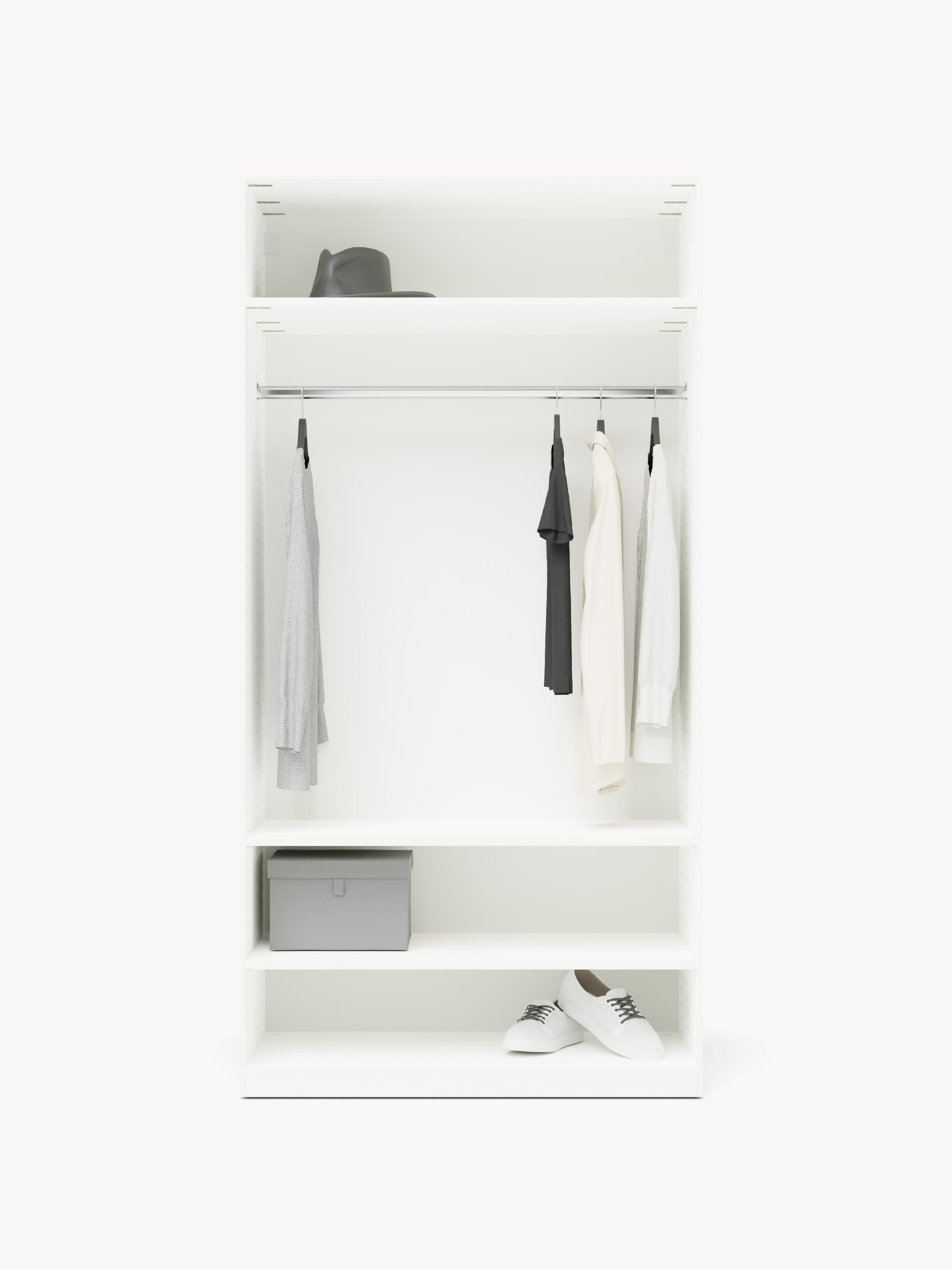 Simone Modular Revolving Door Wardrobe, 100 cm Wide, in various sizes
