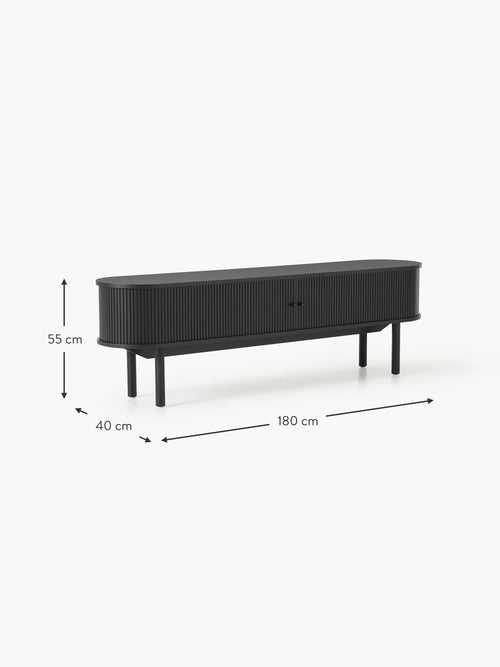 Calary TV Stand with Fluted Front