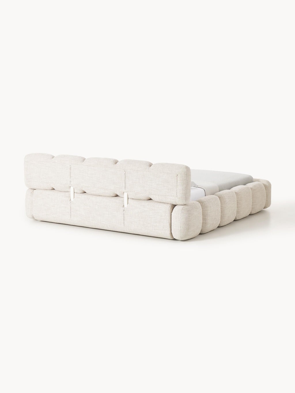 Tayla Upholstered Bouclé Bed with Storage Space