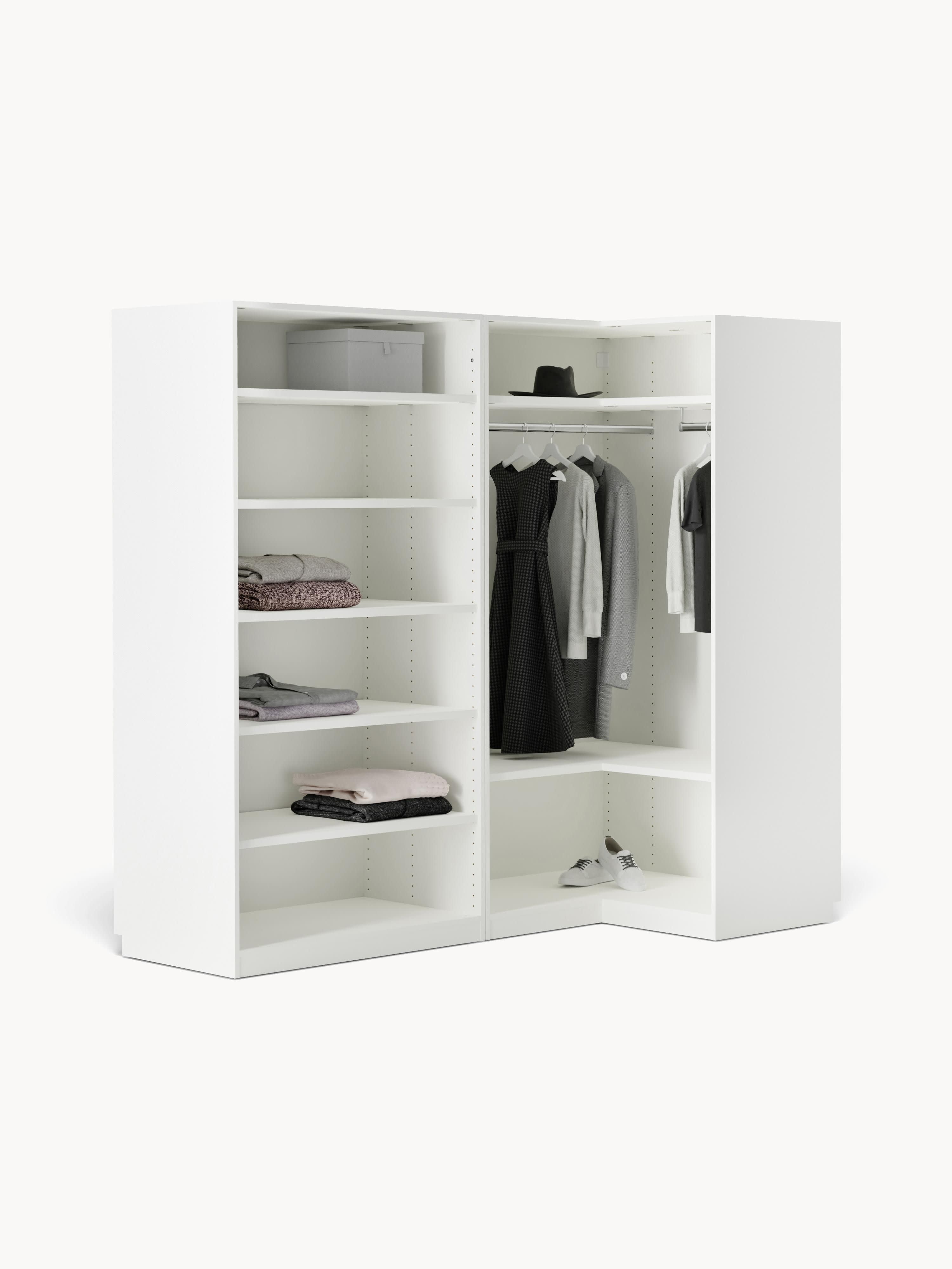 Leon Modular Corner Wardrobe, 215 cm Wide, in various sizes