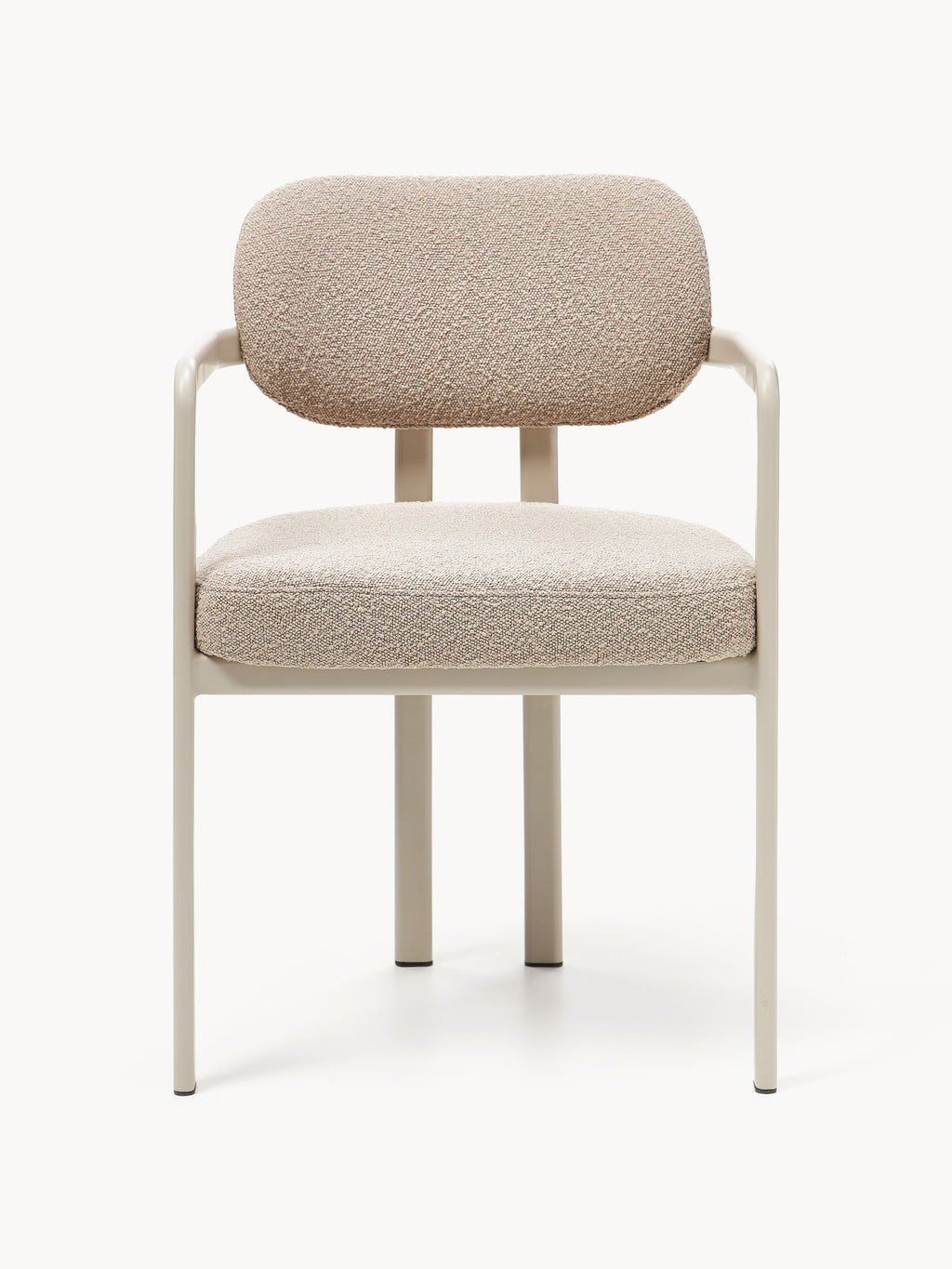 Adrien Upholstered Bouclé Dining Chair with Armrests