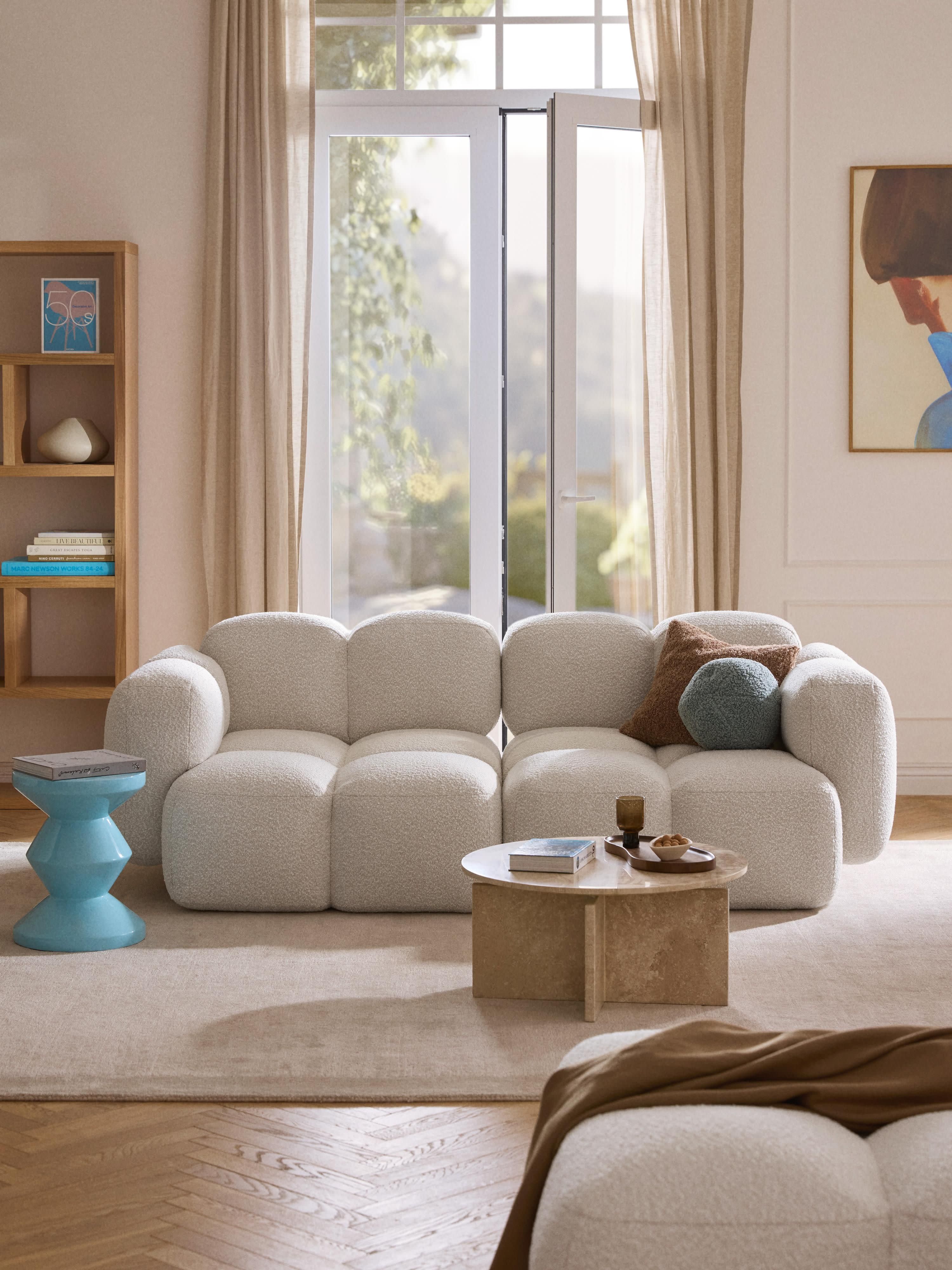 Tayla Bouclé Modular Sofa (2-seater)
